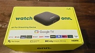 預售 - 2024年 新版 Walmart onn. Google TV 4K Pro Streaming Box 電視盒