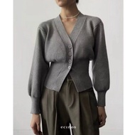 NETT Ecinos - Times Fitted Cardigan Grey | Preloved Cardigan L XL