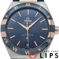 二手歐米茄星座系列同軸至臻天文台表，41毫米（131.23.41.21.03.001） - 附原廠錶盒、保固卡，18K金、不鏽鋼、橡膠錶帶，男士腕錶，藍色，成色極佳