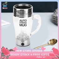 [READY STOCK] Stainless Steel Self Stirring Mug Coffee Cup Electric Auto Mixer Spin Drink Tea