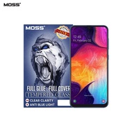 MS 130 Samsung Galaxy A9 A9 Pro A10 A10S A20 A20S MOSS 111D Full Cover Clear Anti Blue Light Tempered Glass