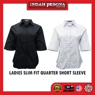 Indah Pesona Ladies Slim Fit 3/4 Short Sleeve Office Wear