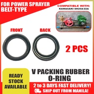 V Packing / V-Packing Gaskets Repair Rubbers Oring for Belt Type Power Sprayer Pressure Washer Compatible with Kawasaki 22A 25A Models