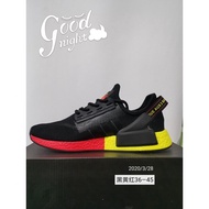 Ready stock AD NMD_R1 V2 Black yellow red Running shoes