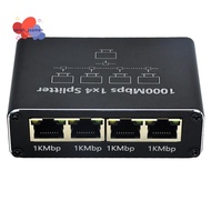 Gigabit Network Splitter 1-To-4 Network Cable Splitter RJ45 Network Port Ethernet Splitter Suitable 