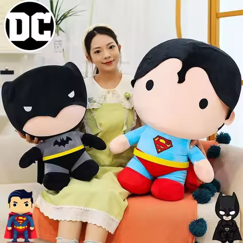 DC Cartoon Batman and Superman Cute Creative Figures for Boys and Girls, New Fashion Plush Toys, Com