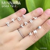 Real SILVER Earrings 92.5 English Letters P T O J Y A B L K N M