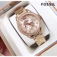 *Ready Stock*ORIGINAL Fossil ES2811 Riley Multifunction Rose-Tone Stainless Steel Ladies Watch [Offi