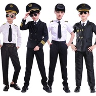 Pilot Career Kids Graduation Day Costume Flight  Uniform School Children Pilot Airplane Baju Pekerjaan Kanak-kanak