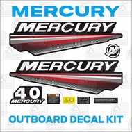 MESIN OUTBOARD KIT ENGINE STICKER MERCURY 40 hp