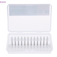 RAHG Dental White Polishing Stones Flame Cone shape burs Arkansas Stone 12pc / Set
 NEW