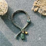 山與珠寶手作 Studio 原創客製 // 阿拉善瑪瑙吞金獸小鈴鐺手鏈