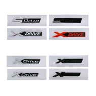 Rear emblem for BMW New Sdrive Xdrive lowercase logo Old S X DRIVE Uppercase trunk badge Side sticke