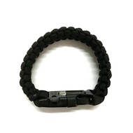 HX OUTDOORS 5-in-1 Survival Bracelet Paracord Rope with Fire Starter Whistle for Outdoor Emergency H