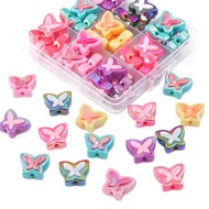 [20X16mm] Two-Color Color Plating Butterfly Beads 4 Accessories diy Beading Material