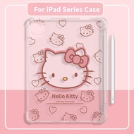 Kitty IPad Casing for IPad 6th 5th Gen 9.7'' 10.9'' Air 3 4 5 10th generation Air 1 2 9.7'' Mini 4 5 6 Cute Cartoon Cover Soft Silicone Shell for Ipad 7th 8th 9th Gen Pro 11 10.5