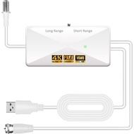 Penguat Antena TV, Penguat Isyarat Antena Dalaman, Penguat Antena Digital Berkuasa Tinggi 25dB, Peng