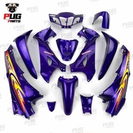 Cover Full Sepaket Body Motor Karisma X Karisma Type D Warna Ungu Candy 125cc