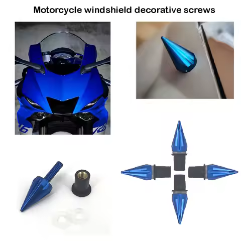 Fits for Yamaha YZF R1 R3 R6 R7 ABS YZF-R1M YZF-R25 YZR-R15 R15M Motorcycle Front Windscreen Decorat