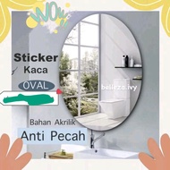 Oval Mirror Sticker Mirror Wall Sticker