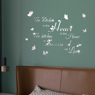 Jm3191 English Quotes 3d Three-Dimensional Mirror Acrylic Wall Stickers Living Room Bedroom Warm Decorative Wall Stickers
