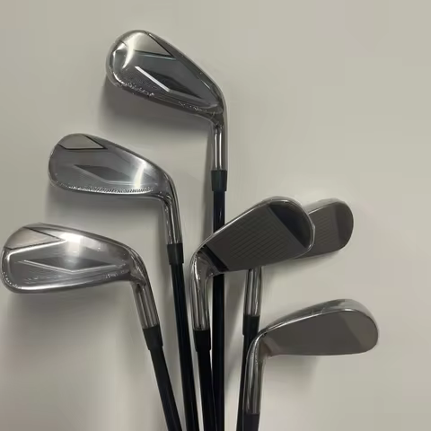 AI Designed Hollow Golf Iron Set 5-9 PW 6PCS Smart Face High Distance Forgiving Golf Clubs Steel Car