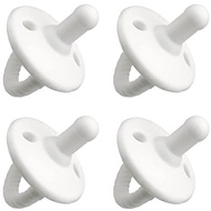 Comfy Cubs Baby Pacifiers, 4 Pack for 0-6 Months - Soft Breast-Like Nipple Shape - CPSIA Compliant S