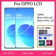 Original AMOLED For OPPO Reno 6 Pro 5G 6 Pro 5G (Snapdragon) 6 Pro+ Plus 5G LCD Display Touch Screen
