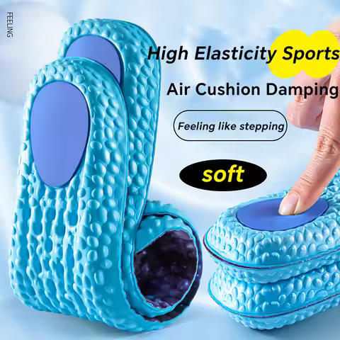 Sports Shock Absorption Insole Green EVA Memory Foam Breathable Arch Support Orthopedic Shoes Pad Me
