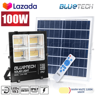 Bluetech USA ไฟโซล่าเซลล์ ไฟสปอร์ตไลท์ Solar Cell LED Floodlight Spotlight 60 / 80 / 100 / 200 / 300