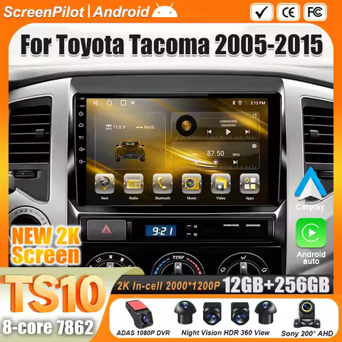 Android 16 For Toyota Tacoma 2005 - 2015 Car Radio Stereo Head Unit Multimedia Video Player GPS Navi