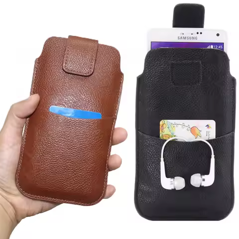 Leather Cover Phone Pouch For Oppo Find X9 Pro X8 Ultra Waist Bag Card Slot Belt Wallet Phone Case F