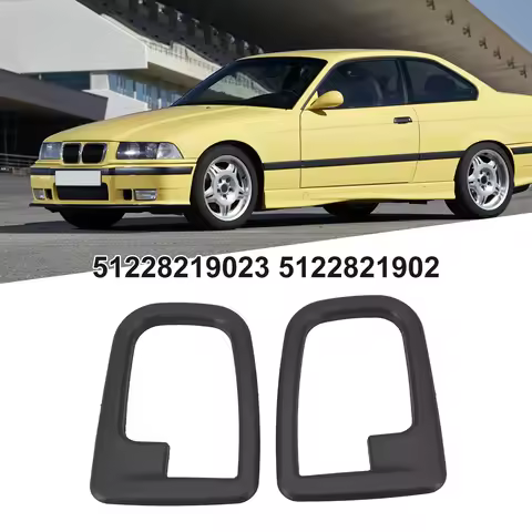 Interior Door Handle Cover Set for BMW 3 Series E36 and Z3 Series 2 Pieces with OEM Numbers 51228219