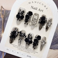 Dark Sweet Cool Y2K Cheer Custom Nail Fake Nails