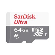 黑熊館 SanDisk Ultra microSD UHS-I 64GB 記憶卡 公司貨 48MB/s