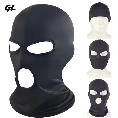 Balaclava 3 Hole Full Face Mask Ski Mask for Men Women Breathable Motorcycle Cycling Riding Sports B