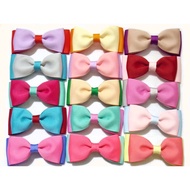 AF247-02 Grosgrain 1.5"  2 Layer Bow 9.5x3.8cm