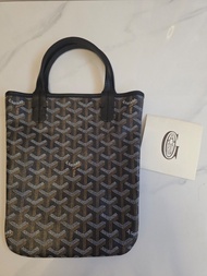 90% 新Goyard Poitiers mini tote bag in black,用少過5次