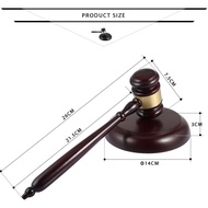 Exude authority: increase presence with handmade wooden judge gavel and sound block set