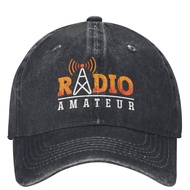 Unisex Ham Radio Amateur Loves Hats Vintage Distressed Washed Antenna Ham Radio Operator Baseball Ca