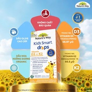 Vitamin D3K2 ORGANIC, New Generation Vitamin D3K2 for Children, Nature’s Way Kids Smart Drops Vitami
