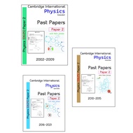 Cambridge IGCSE Physics (0625)- [Paper 2] Past Papers with Mark Sheme [Year 2002 -  October 2021]