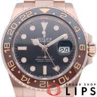勞力士 GMT-Master II 腕錶 126715CHNR，附原廠錶盒、保固卡，18K 玫瑰金，男士腕錶，黑色錶盤，拋光處理，成色極佳 [二手]