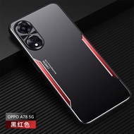 OPPO A78 5G Case For OPPO A78 5G【Matte aluminum alloy+TPU+PC shockproof phone case cover】
