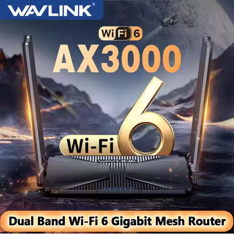 Wavlink AX3000 WiFi 6 Gigabit Wireless Router Dual Band Mesh Router 802.11ax for Gaming VR Wi-Fi 6 R