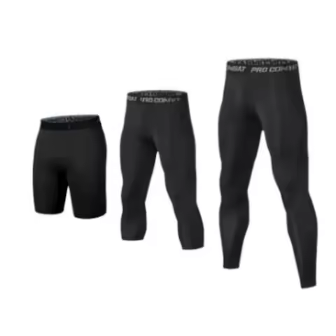 Men's Cool Dry Leggings Sports Baselayer Running Tights Athletic Workout Active Shorts Men Compressi