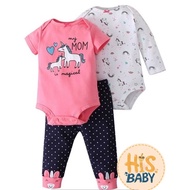 His.Baby L008 (GET 3PCS) 3-2 Years Baby & Kids Girls Jumper Pants Set/