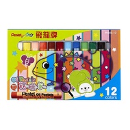 [Stationery] Pentel Pentel Flying Dragon Powder Crayon Extra Large Crayon PHN9 GHT2 A1120419