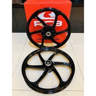 mio125 Alloy Wheels Rim 17 Front Disc All Black Racingboy