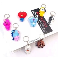 bt21 bts keychain bts small give kpop tata chimmy rj shooky cooky van koya mang
